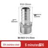 304 Stainless Steel Hex Male Thread Pagoda Fitting for Water/Air Hose