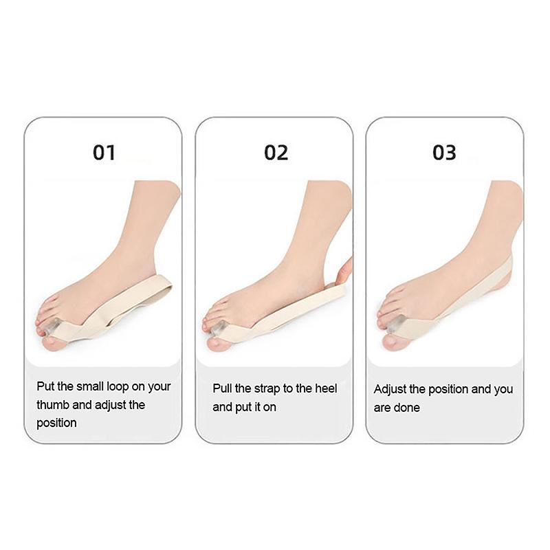 Hallux Valgus Corrector One Side Thumb Valgus Corrector Tension Strap Pain Relief Toefinger Separator Toe Straightener Tool