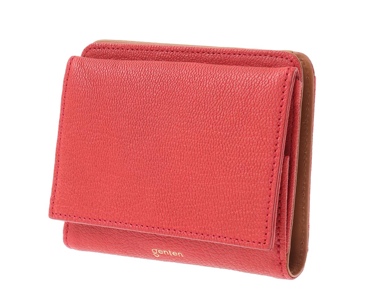 

Кошелек двойного сложения Fresco Red [Genten] женский красный