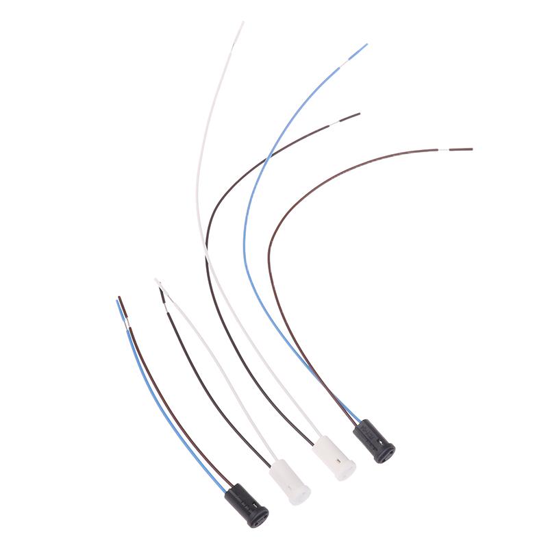 10Pcs/Lot G4 Lamp Socket 10CM/20CM White / Black G4 Lamp Holder For LED Crystal Heads Light Bulb Halogen Light Bulb Socket