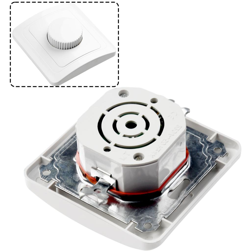 Brand New Dimmer Switch Dimmer Switch Parts AC 200V-250V Drehdimmer Schalter For Flush-Mounted LED Dimmer White