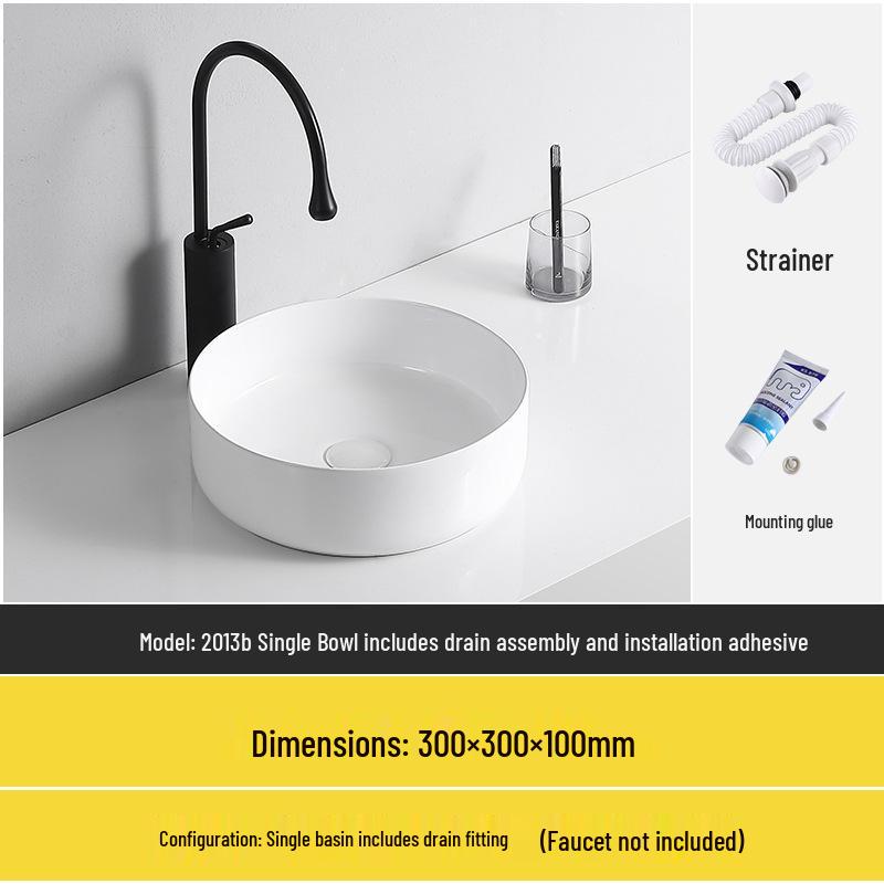 Tengxiang Ceramic Sink: White Floor-Standing Luxury Basin with Cabinet for Bathroom or Balcony