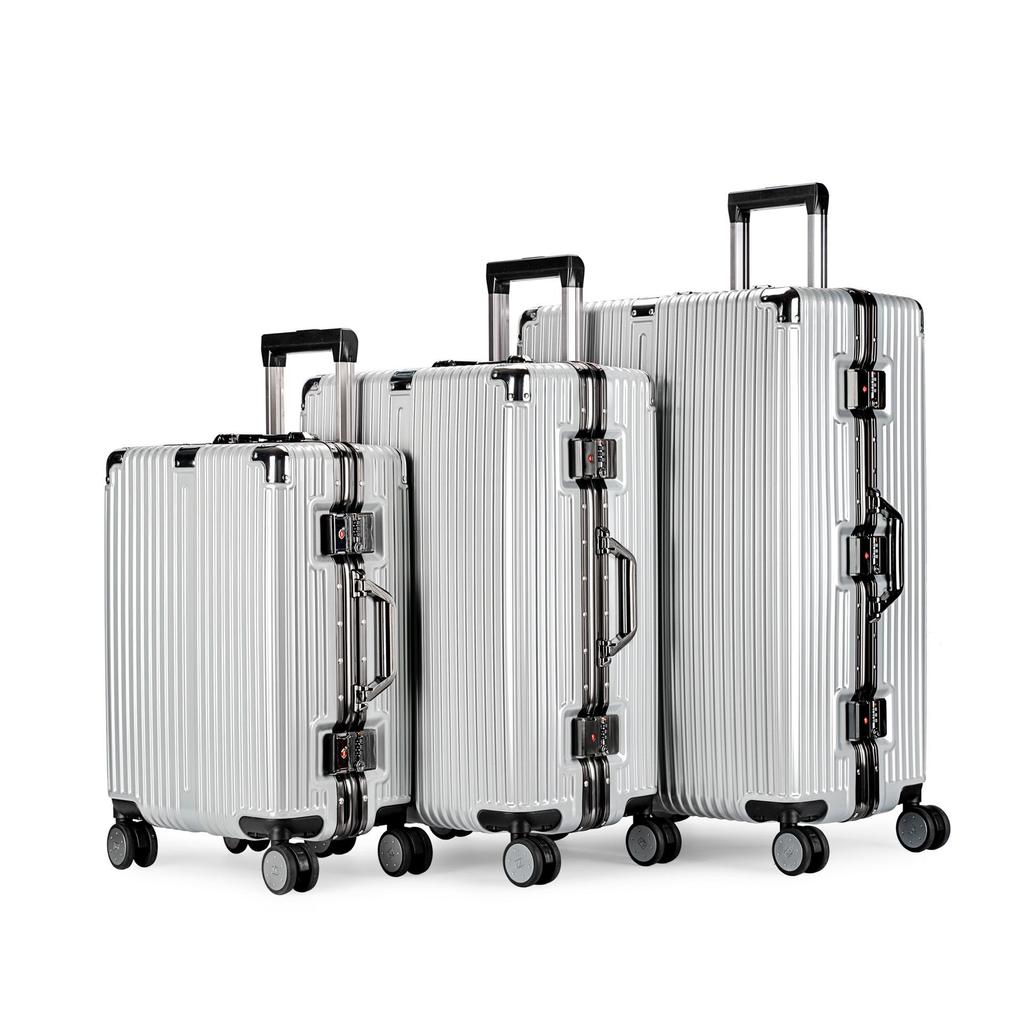 Premium 20-Inch Carry-On Suitcase with Universal Wheels and 24-Inch Aluminum Frame, Ideal for Female Students