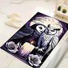 1pc Black and white owl Print, Design Indoor Area Rug - Soft, Anti-Slip, and Durable Gaming Room Decor for Bedroom