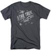 Star Trek Through Space T Shirt Licensed Sci-Fi TV Classic Tee New Charcoal