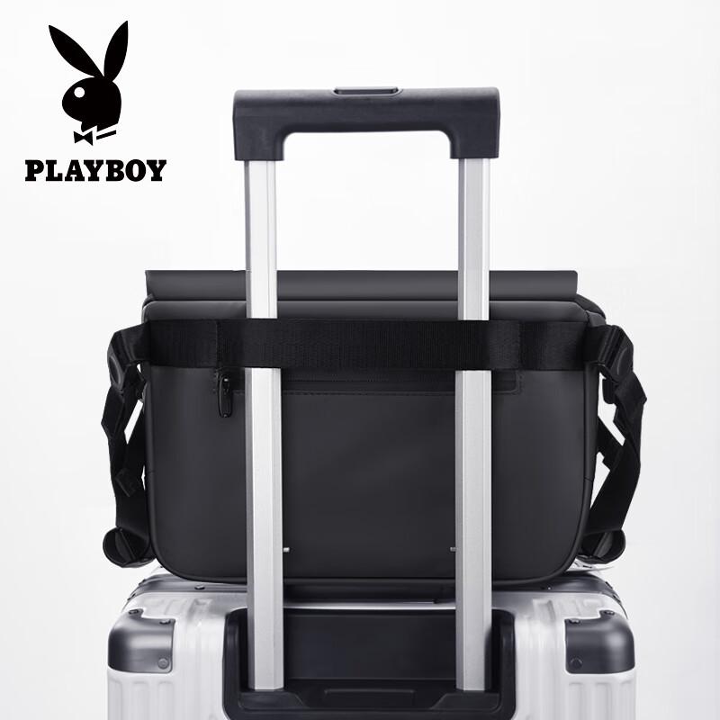 Playboy Men's Casual Business Fabric Messenger Bag