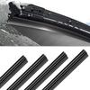 4PCS Car Windshield Wiper Blades Refills, 26" Adjustable Size of Universal Replacement Frameless Wiper Rubber Strips for Most Vehicle Front & Rear
