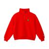 Tops Long Sleeve Relax Fit Sweatshirt with Embroidered Logo Half-Zip (CW-C009-940-L)