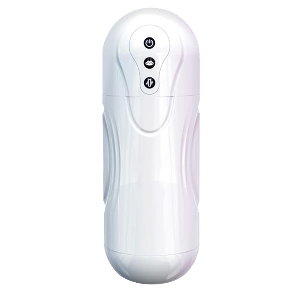 Cupă de Masturbare Vibratoare cu Aspirație Automată Gât Adânc Realist Oral Vagin Blowjob Adult pentru Bărbați Consumabile pentru Masturbare