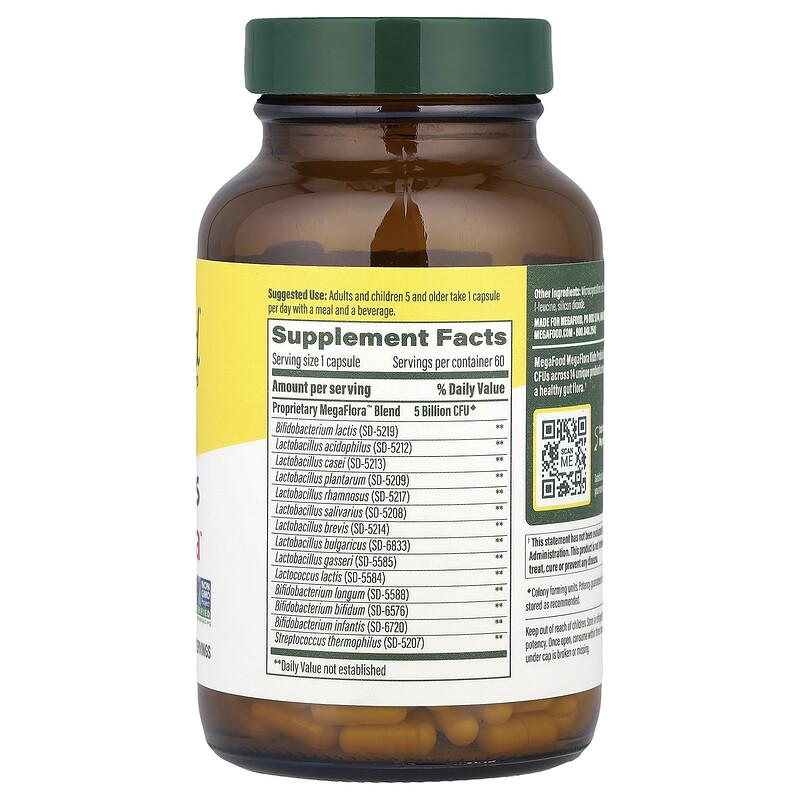 Kids MegaFlora™, Daily Probiotic, 5 Billion CFU, 60 Mini Capsules