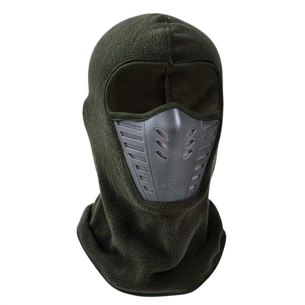 Windproof Skiing Riding Masked Cap Thickened Motorcycle Mask Durable Fleece Thermal Neck  Men