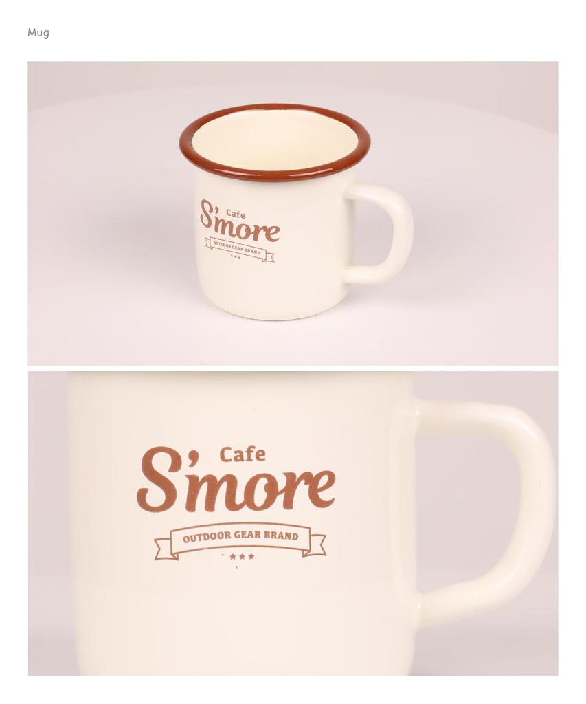 S'more café enamel mug (cafe s'more mug)