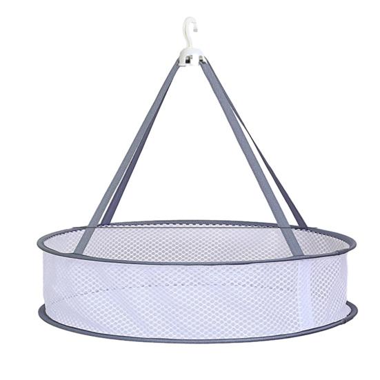 Foldable Mesh Clothes Drying Rack Hanging Sweater Socks Underwear Delicate Garments Dryer Net Lay Flat Collapsible Laundry Clothes Drying Basket