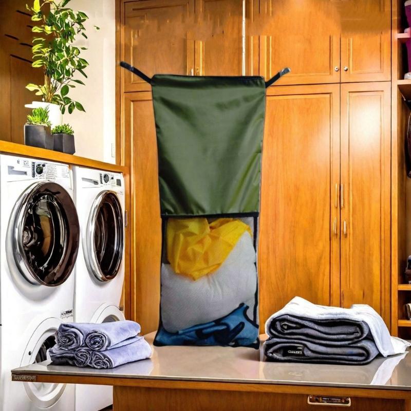 Bolsa Organizadora de Roupas Portátil à Prova de Poeira com Design Espaçoso para Armazenamento de Roupas Sazonais e Roupa de Cama