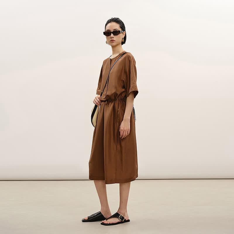 Less 2026 Summer A-Line Mulberry Silk Long Dress
