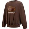 Timberland AF New Box Fit Badge Letter Round Neck Fashion Versatile Pullover Sweatshirt Unisex Sweatshirt Brown A661B-243
