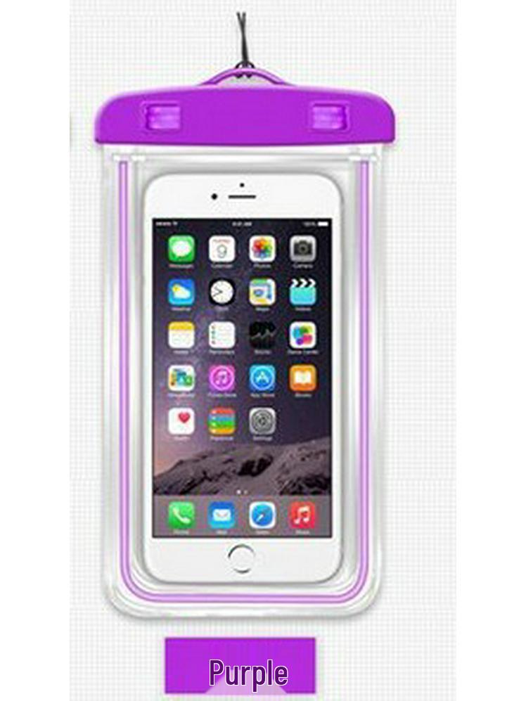 Luminous Waterproof Phone Bag: Fluorescent Case for Swimming and Outdoor Use
