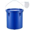 VEVOR Fryer Grease Bucket, 22.7L Oil Disposal Caddy Carbon Steel Fryer Oil Bucket with Rust-Proof Coating, Oil Transport Container with Lid