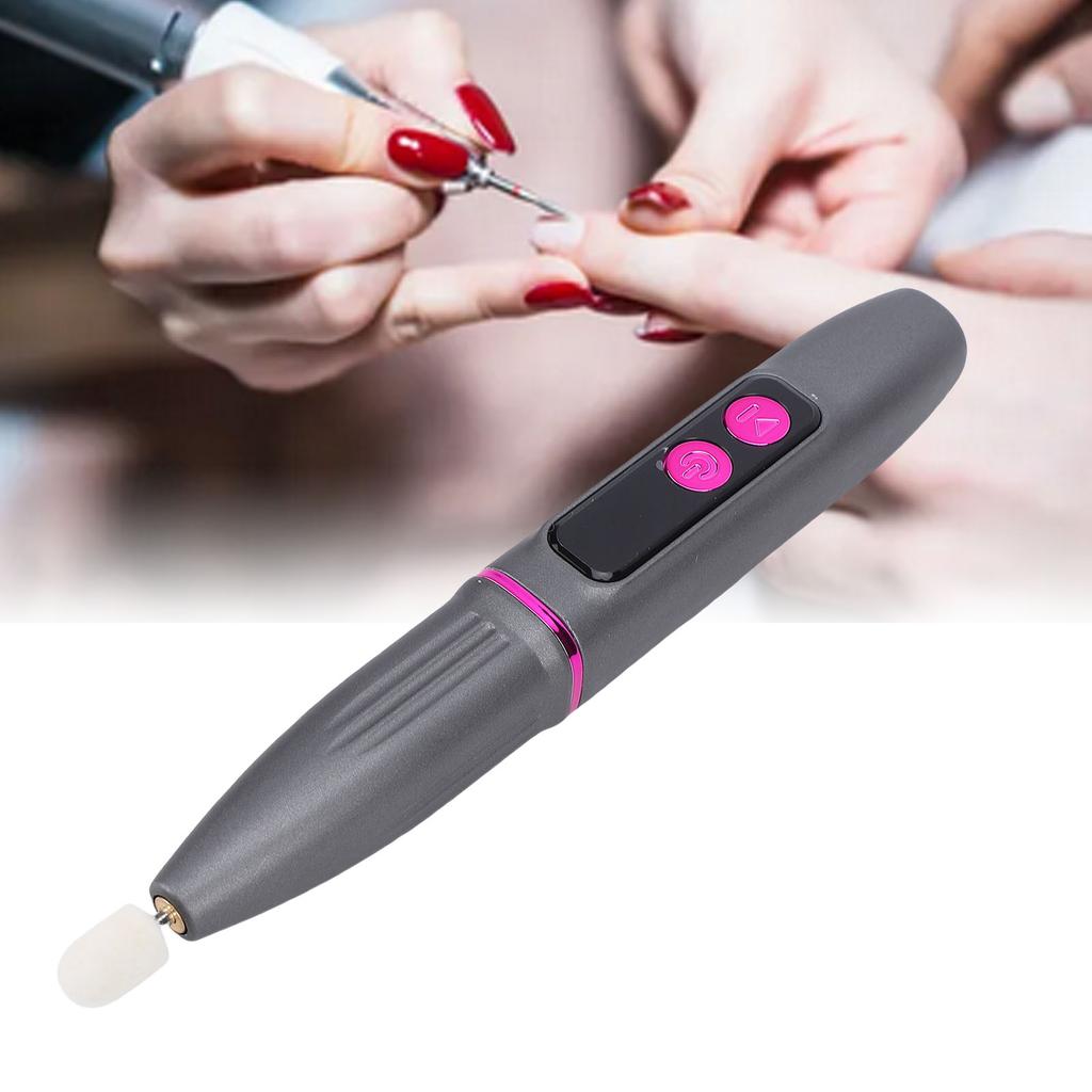 Cordless Nail Drill Machine Kit Rechargeable Nail File Pedicure Manicure Tool with 11 Drill Bits for Acrylic Gel Dip Powder