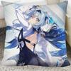1Pc Game Anime Genshin Impact Eula Lawrence Pillow Case Square Pillow Cushion Cover Bedroom Sofa Room Decoration Casual