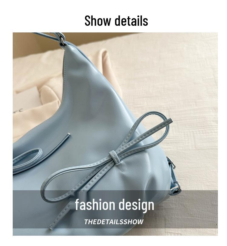 Korean Bow Tote Backpack - Women's 2024 Trend, Large Capacity, Casual Single Shoulder Bag