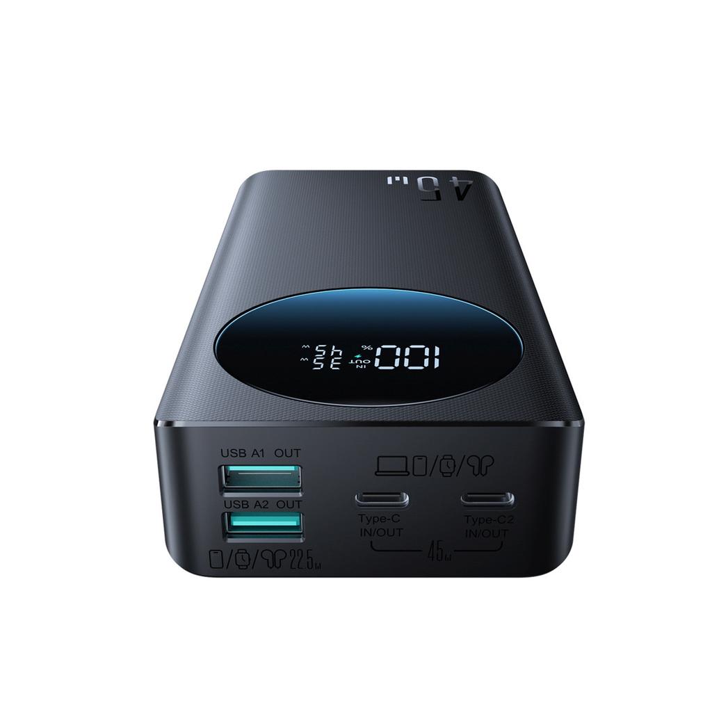 Powerbank 20000 mAh USB-A USB-C with Digital Display 45W - Black