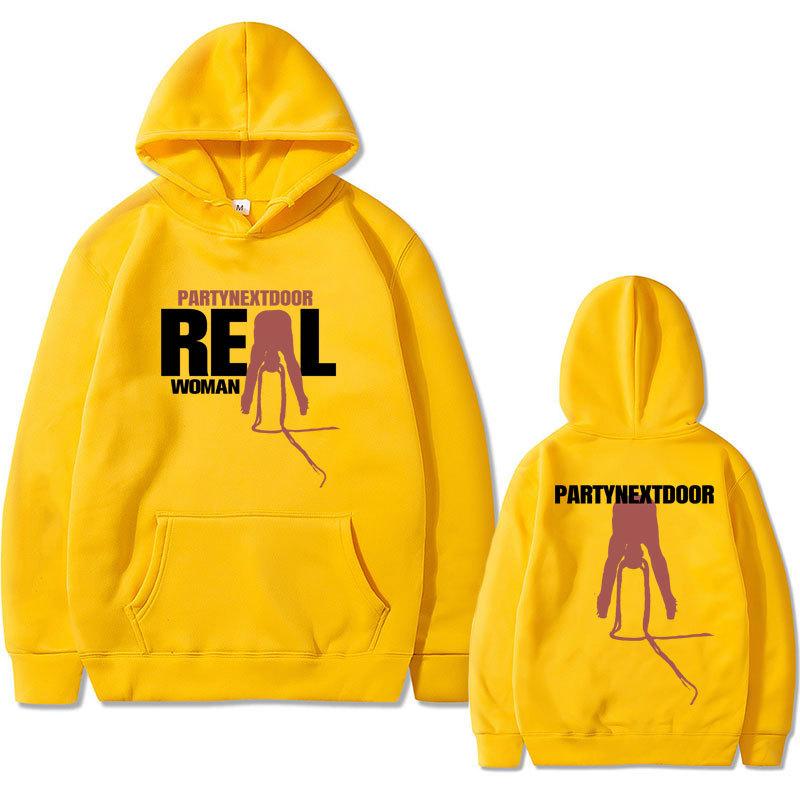 Autumn Men's Hoodie Rapper Party Next Door Real Woman Album Cover Graphic Fashionable Sweater