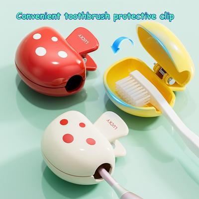 New Mushroom Toothbrush Cover Travel Toothbrush Holder Dustproof Brush Head Protector Home Outdoor Storage Case