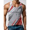 Gestreept Geruite Tanktops Mode Heren Tops T-shirts Mouwloos Fitness Vest Harajuku Streetwear T-shirt