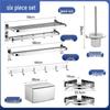 Thickened 304 Stainless Steel No-Drill Folding Towel Rack & Storage Shelf