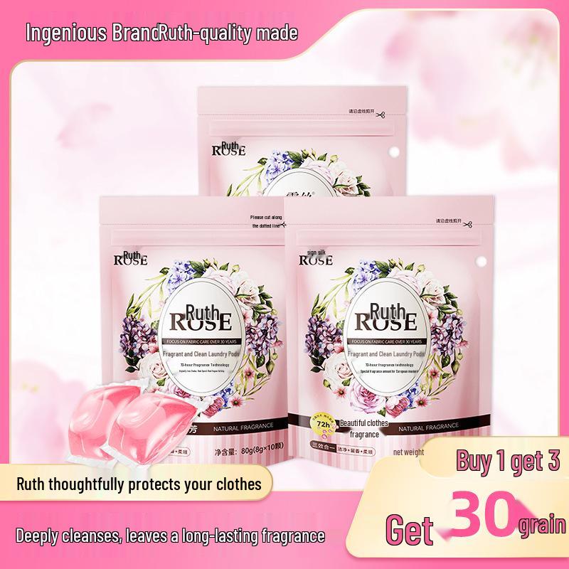 Rose-Scented Laundry Pods 8g & Fire Scent Diffuser