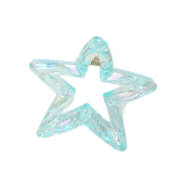 Bunte fünfzackige Stern-Haarklammer im koreanischen Stil, hochwertiges Temperament, vielseitiges Hai-Haaraccessoire für Frauen.