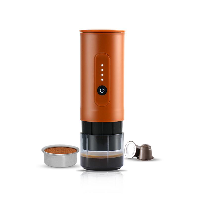 T-Colors Portable Italian Electric Coffee Machine: Handheld, Dual-Use for Powder & Capsule, Ideal for Travel & Vehicle Charging