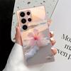 Funda de cristal para teléfono con diseño de flor de playa adecuada para Samsung Galaxy S26 S25 S24 S23 S22 S20 FE/Ultra/Plus cubierta trasera a prueba de golpes