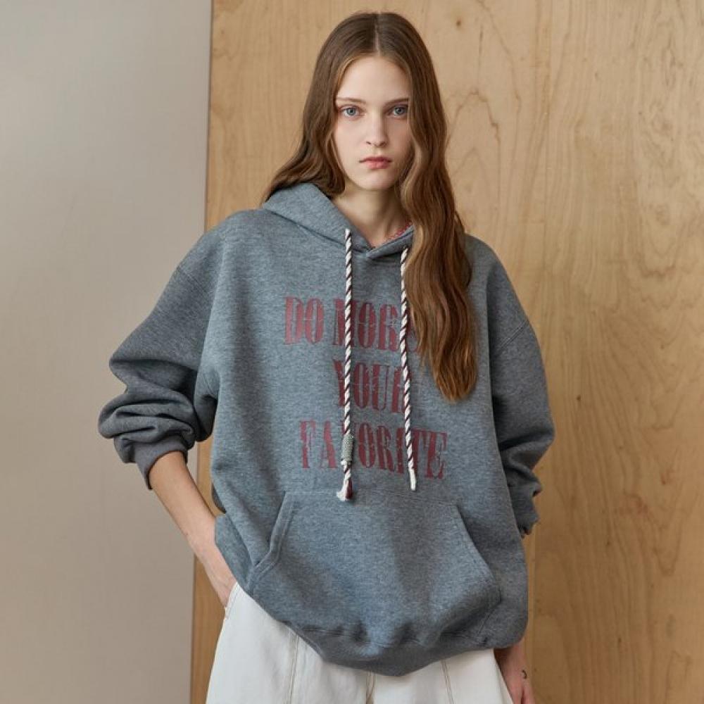 

Maxza Loose FiT Crack LeTTering Hoodie T shirT ze11qT007na Grey/FREE