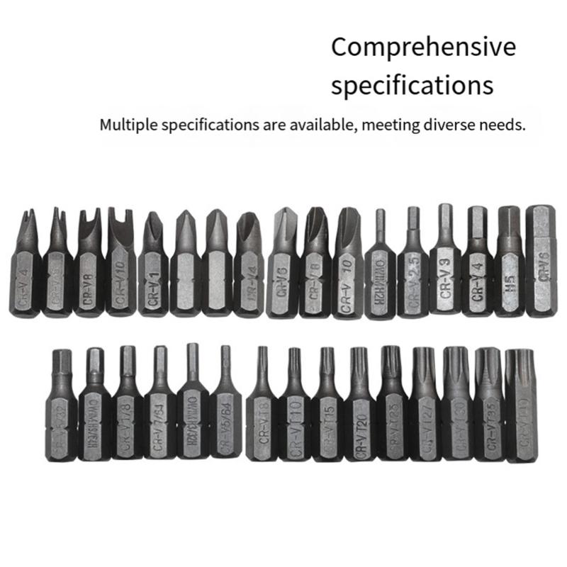 High Quality 33 Piece Hollow And Solid Screwdriver Bit Set For Various Screw Types In Household Repairs