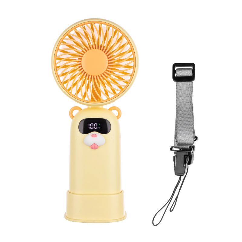 Portable LED Rechargeable USB Fan with Folding Neck 77x37x174 mm
