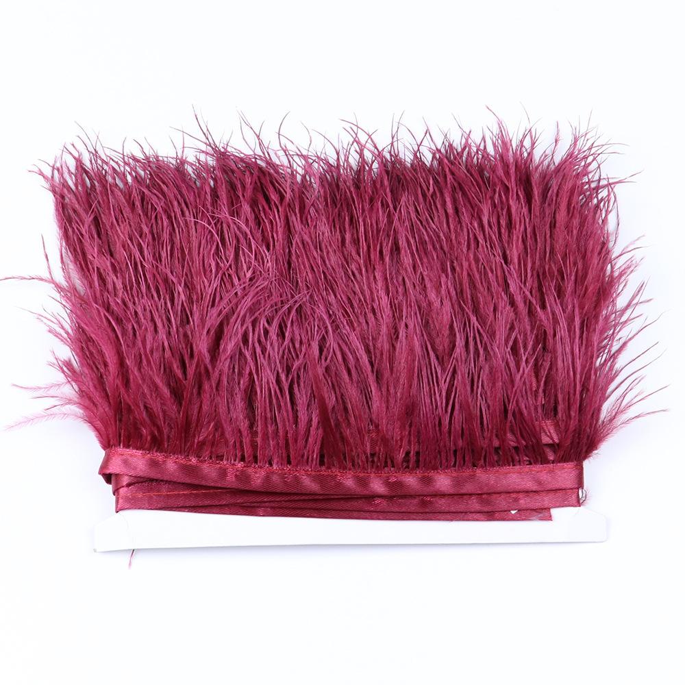 Ostrich Feather Edge 6 -8cm Decorative Wedding Diy Accessories Evening Dress Edge 