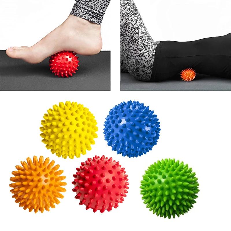 7cm Spiky Massage Balls Hands Spiked Massager Rollers for Plantar Fasciitis Trigger Point Therapy Exercise