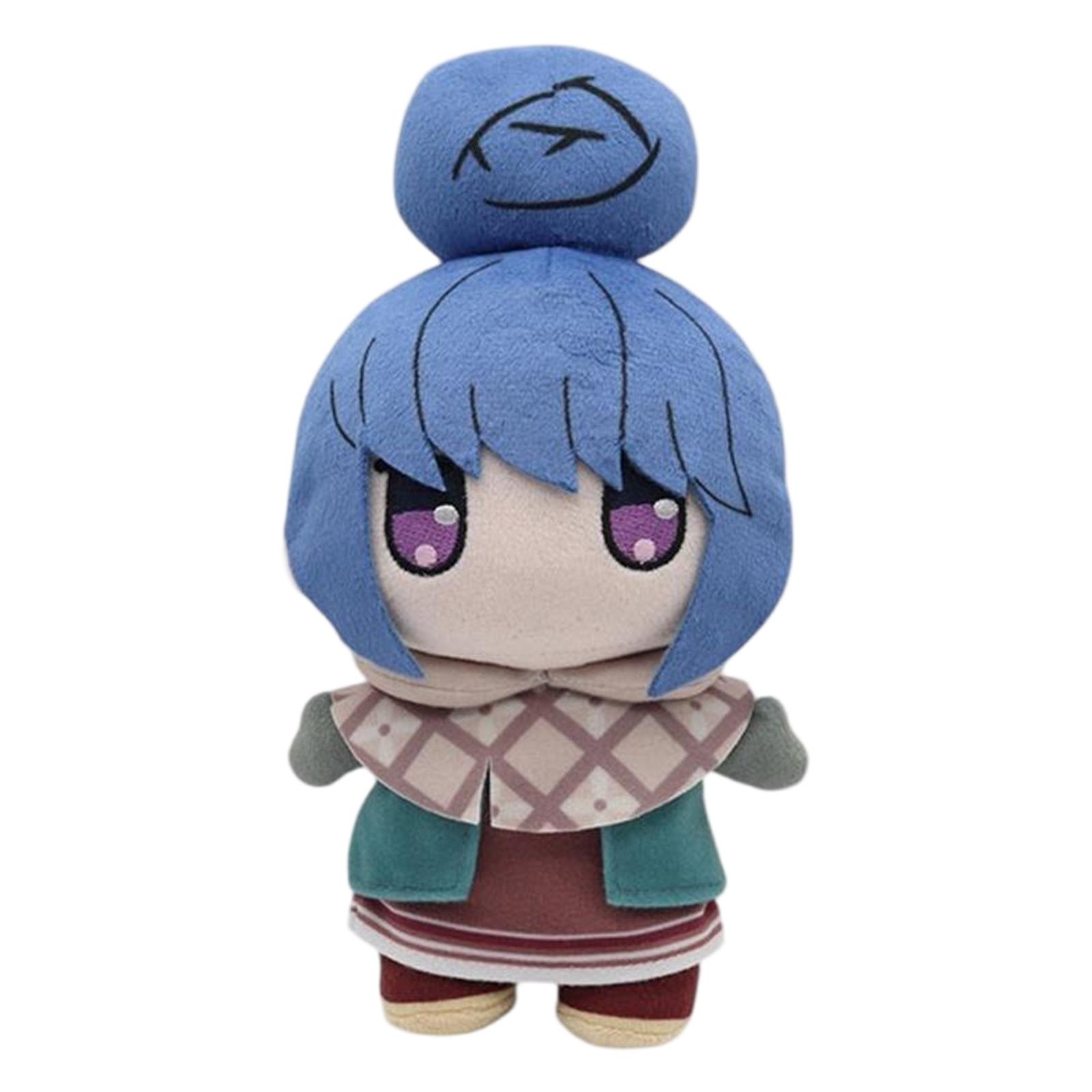 

25CM Blue Head Cute Plush Toy One Size синий