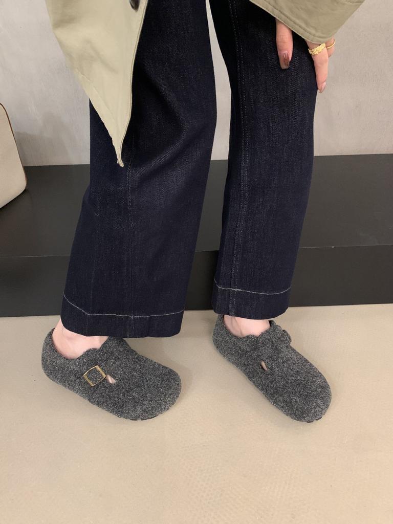 Soft-soled Retro Thick-soled Bag Head Half Slippers Women's Outer Wear 2025 Lazy One-pedal Muller Shoes Felt Shoes Tide
