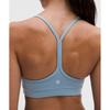 Lululemon Flow Y BrA Nulu  Light Support  A C Cups Steel Blue