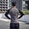 Men's Autumn Training T-Shirt: Short Sleeve, Colorblock, Elastic Sportswear for Basketball & Running