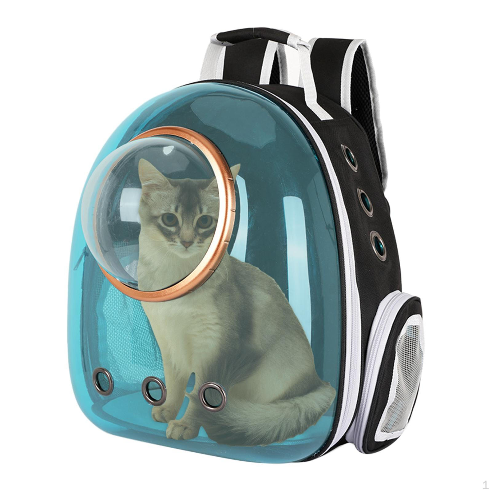 

Bubble Cat Backpack Carrier for Large Felines And Small Canines, Ideal Hiking синій