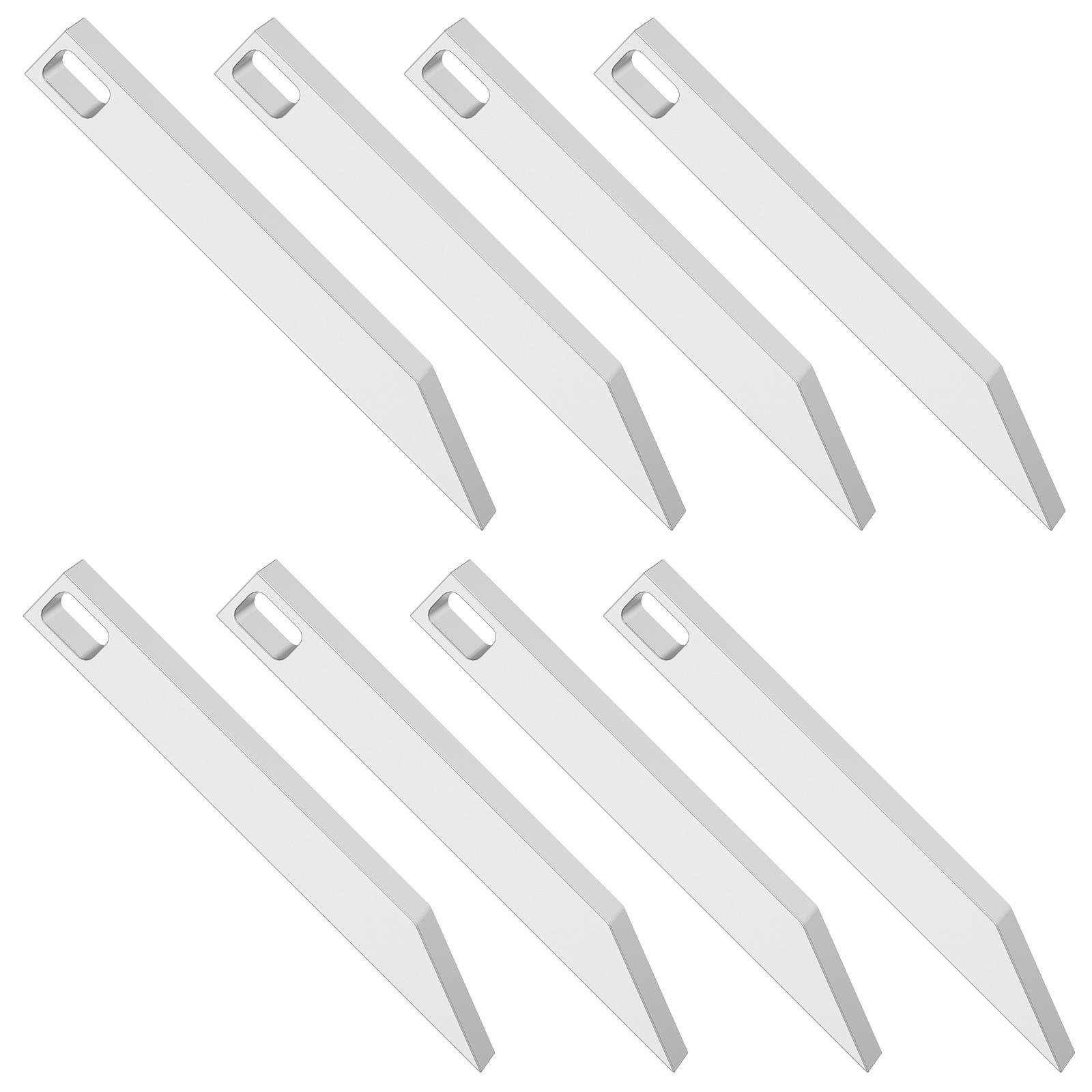 8Pcs Edc Pry Bar, Edc Keychain Tool, Small Stainless Steel Keychain Pocket Pry Bar for Everyday Carry and Outdoor Activitive серебряный