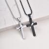 Hiphop Stainless Steel Cross Pendent Necklace for Men Gold Plated Jewelry New