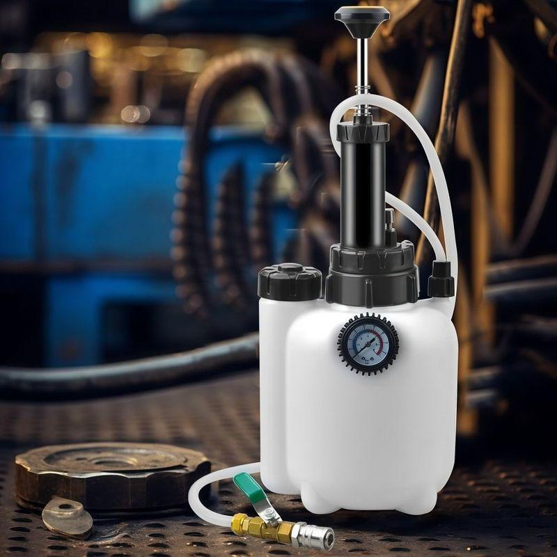 With Adaptors 3L Manual Transmission Fluid Pump Save Time Pressure Pumping Car Manual Brake Fluid Bleeder Kit Professional