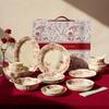 Romantische Tuin 6-Persoons Keramisch Servies Cadeauset