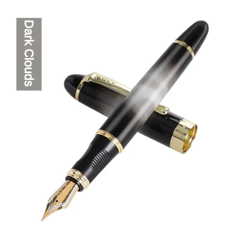 Jinhao X450 Fountain Pen Iraurita Nib Full Metal Golden Clip Luxury Pens Student Gift Stationery Office School Supplies