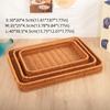 New Handwoven Food Plate Ellipse Shape Solid Storage Tray Plastic Rattan Serving Plate Storage Fruit Vegetable Cake